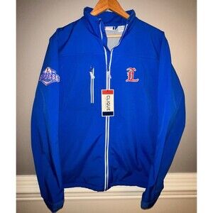 Clique Full Zip Blue Logo Jacket M Minor League Express Logo